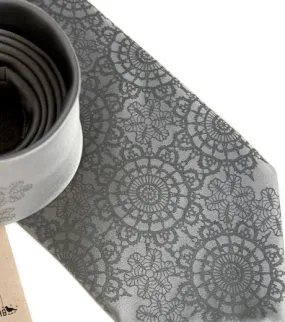 Cottage Lace Silk Necktie