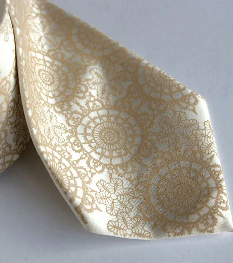 Cottage Lace Silk Necktie