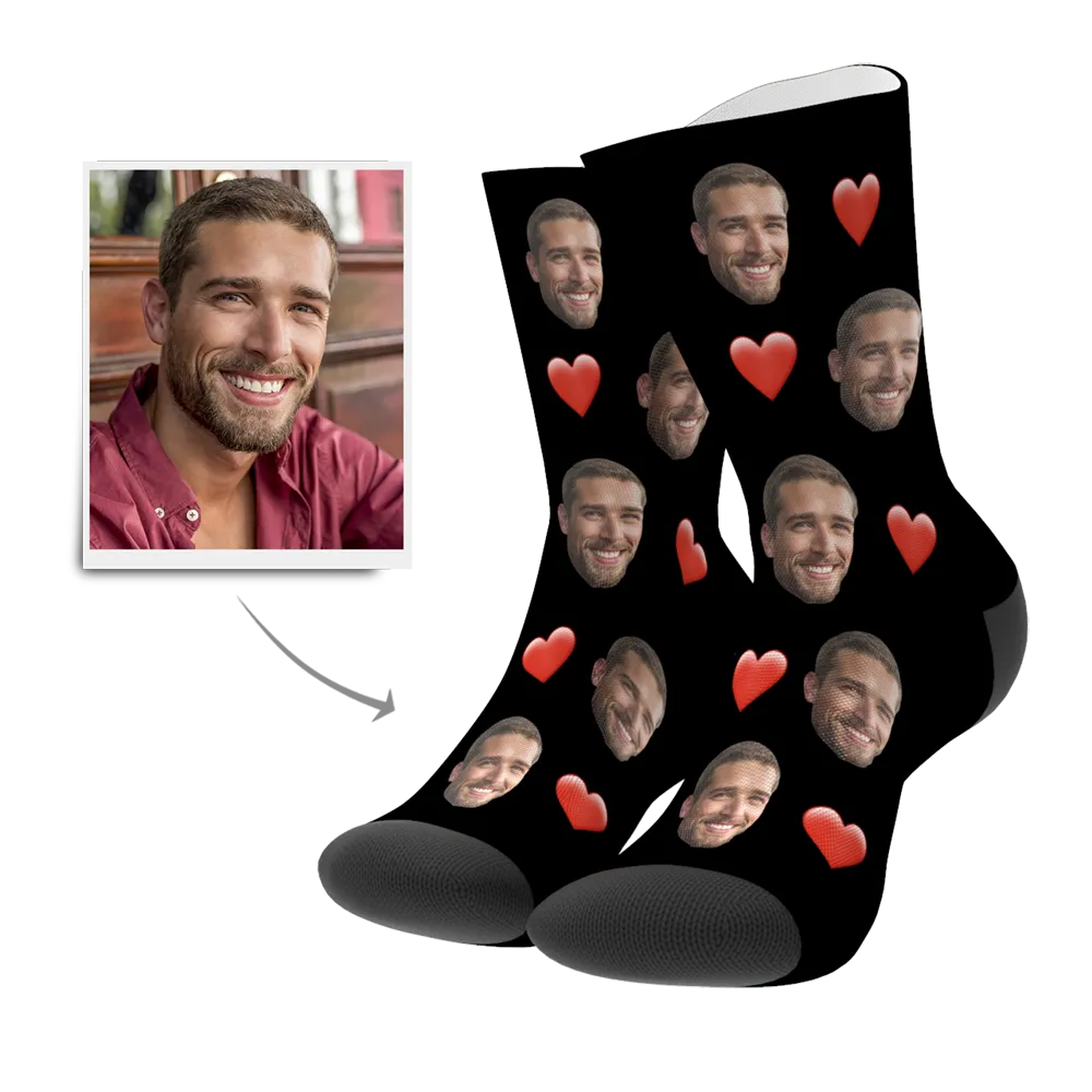 Custom Heart Socks