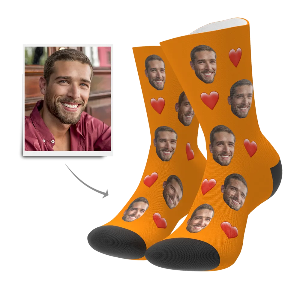 Custom Heart Socks