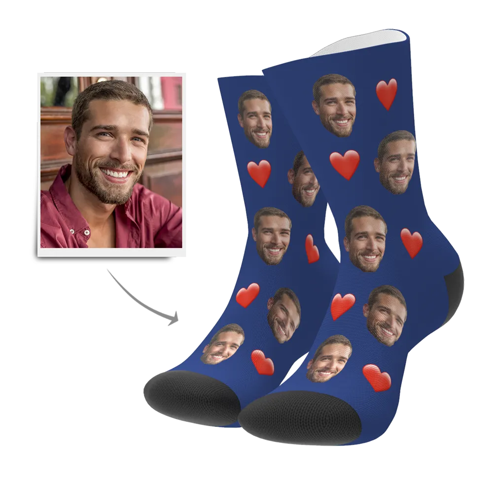 Custom Heart Socks