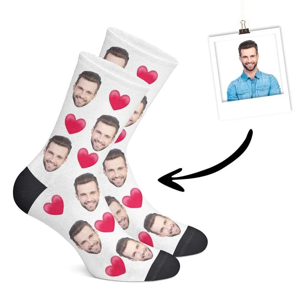 Custom Heart Socks