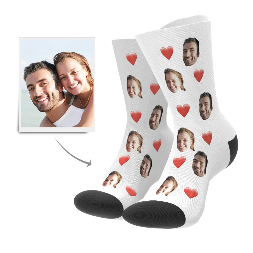 Custom Heart Socks