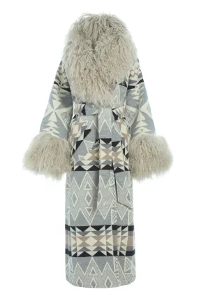 Diamond Ridge Shearling Duster