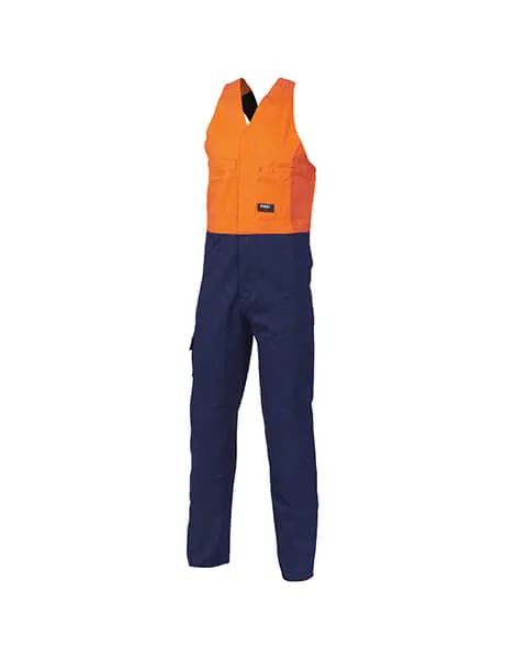 DNC Hi Vis Two Tone Cotton Action Back Overall (3853)