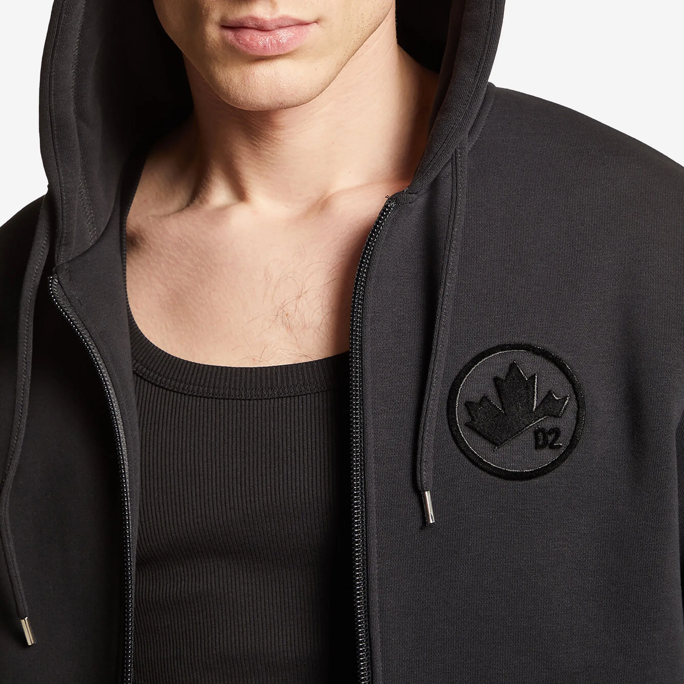 DSquared2 Maple Leaf Cool Fit Zipped Hoodie