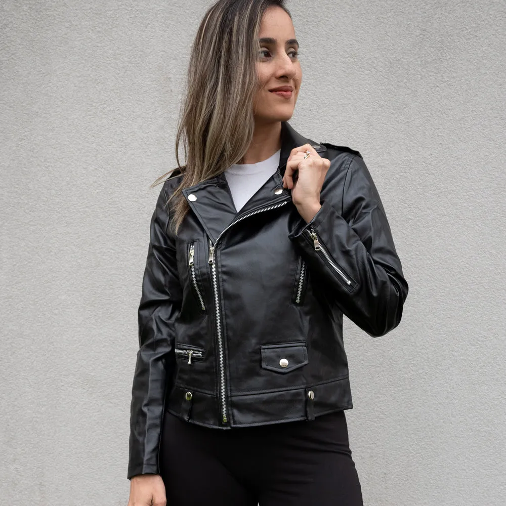 (Faux Leather) Bridal Shower Til Death Leather Jacket