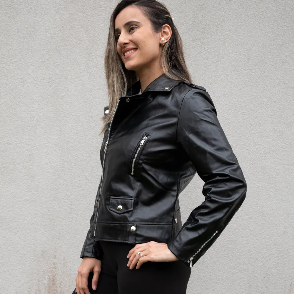 (Faux Leather) Bridal Shower Til Death Leather Jacket