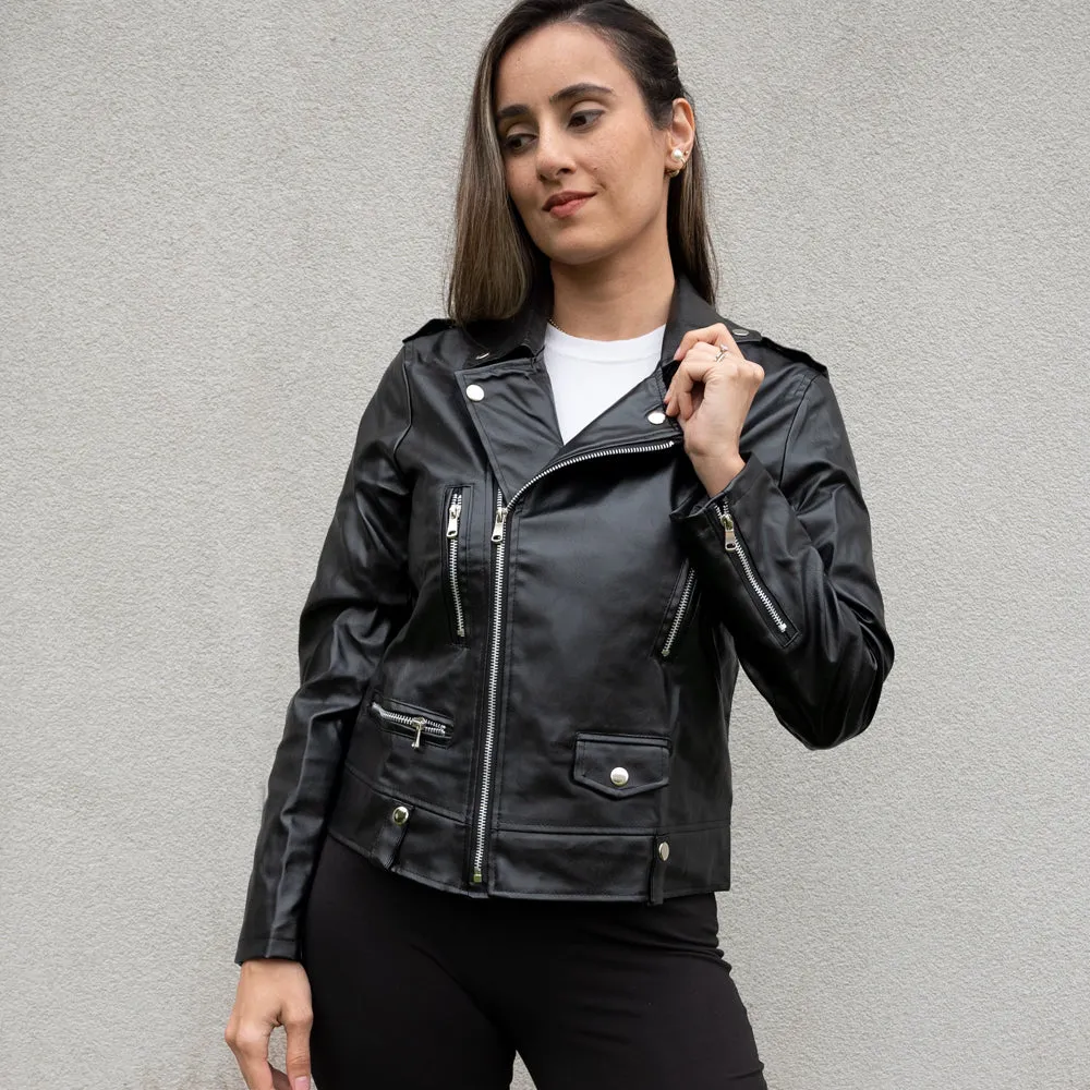 (Faux Leather) Bridal Shower Til Death Leather Jacket