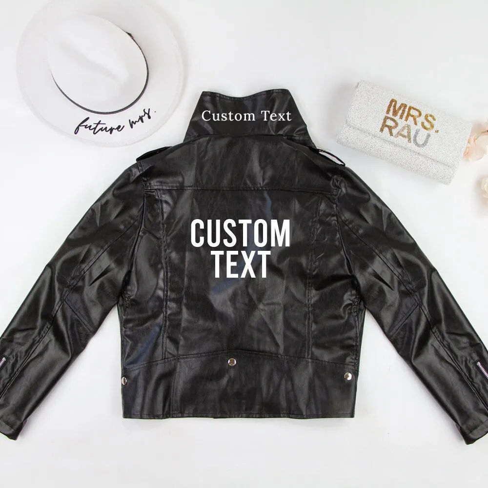 (Faux Leather) Custom Leather Jacket