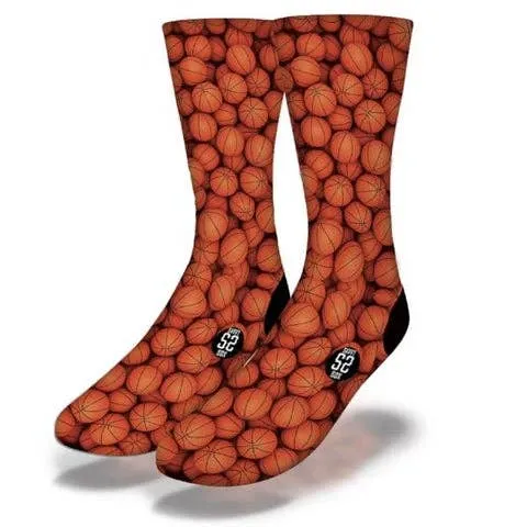 Fun BASKETBALL Novelty Socks