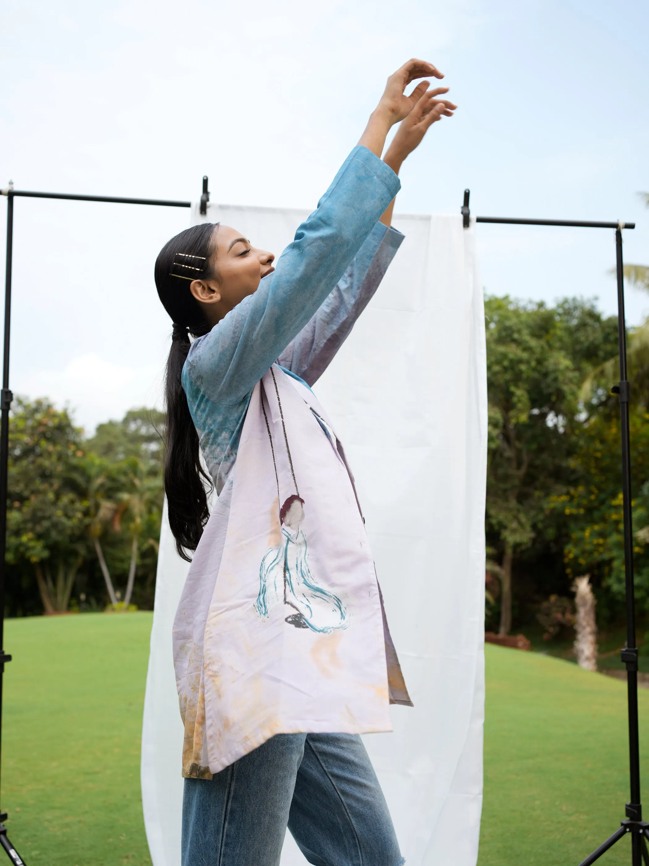 Girl On A Swing Casual Jacket