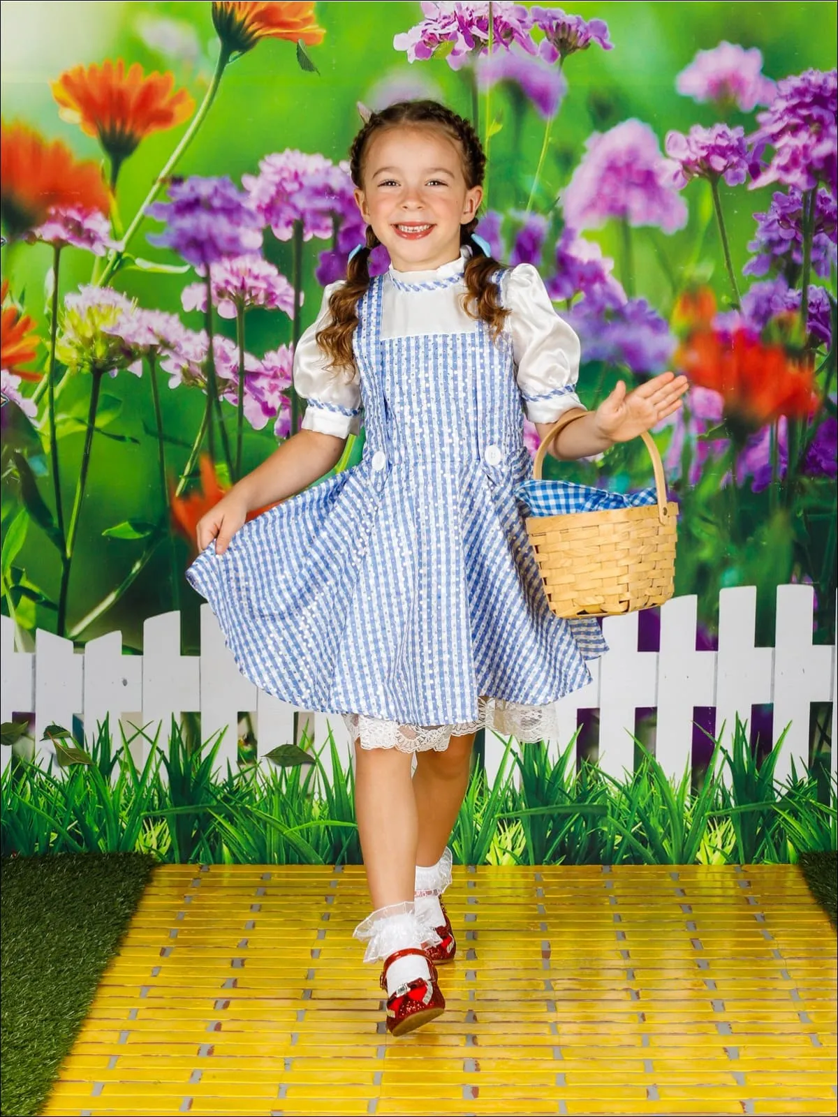 Girls Dorothy Wizard of Oz Inspired Halloween Costume