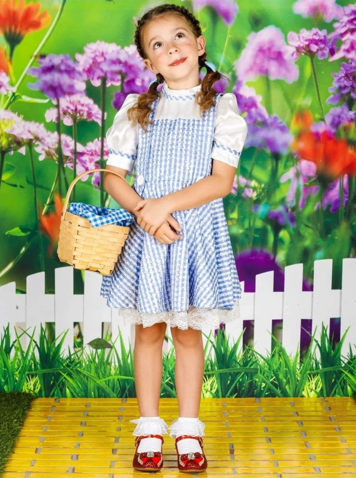 Girls Dorothy Wizard of Oz Inspired Halloween Costume