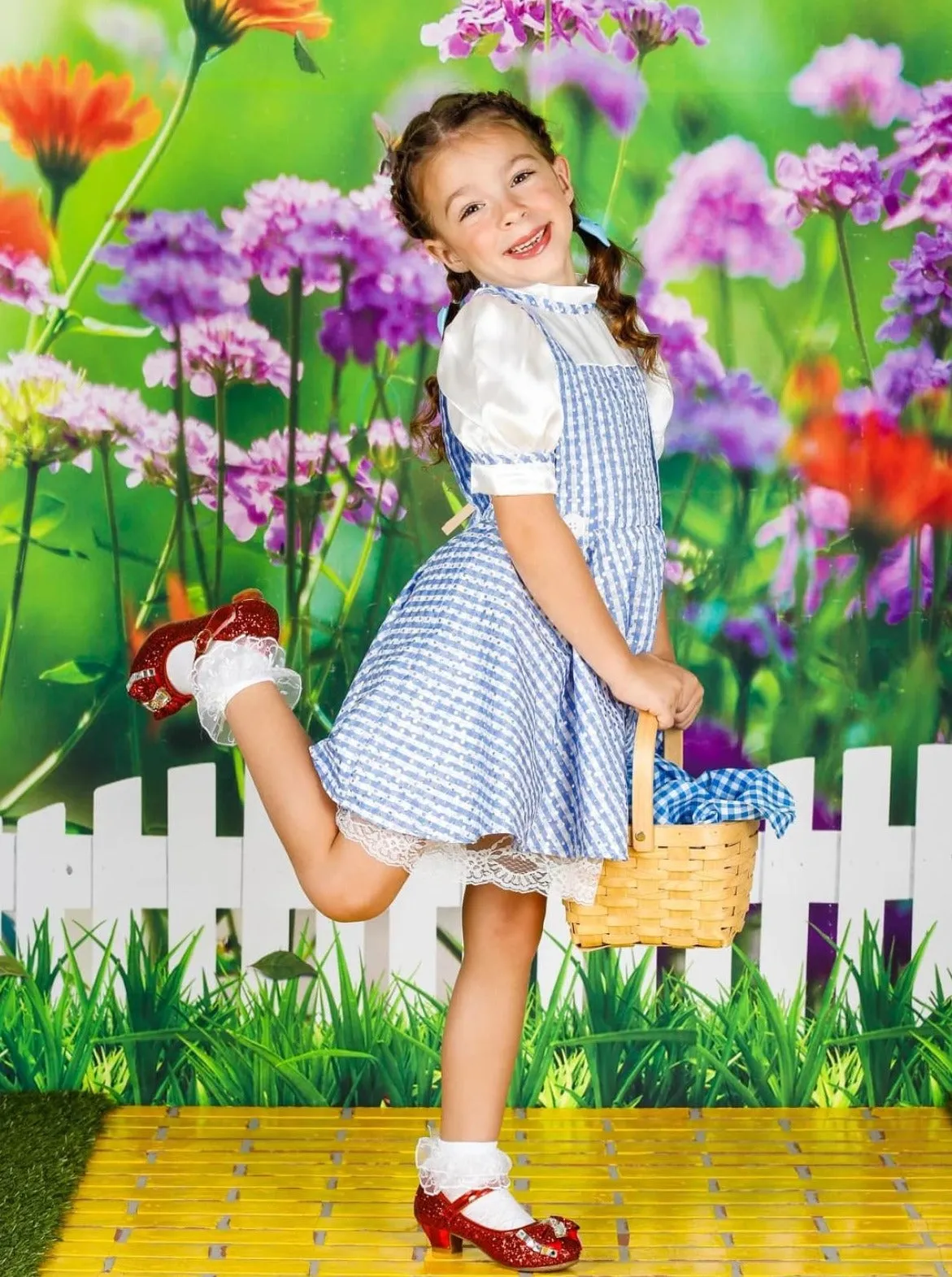 Girls Dorothy Wizard of Oz Inspired Halloween Costume