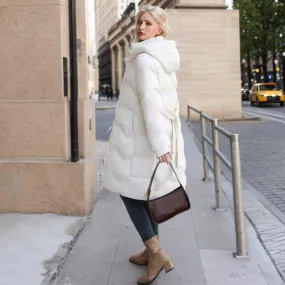 Glow Chic's Below the Knee Mid-Length Down Jacket