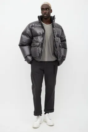 Grey Down Puffer Jacket