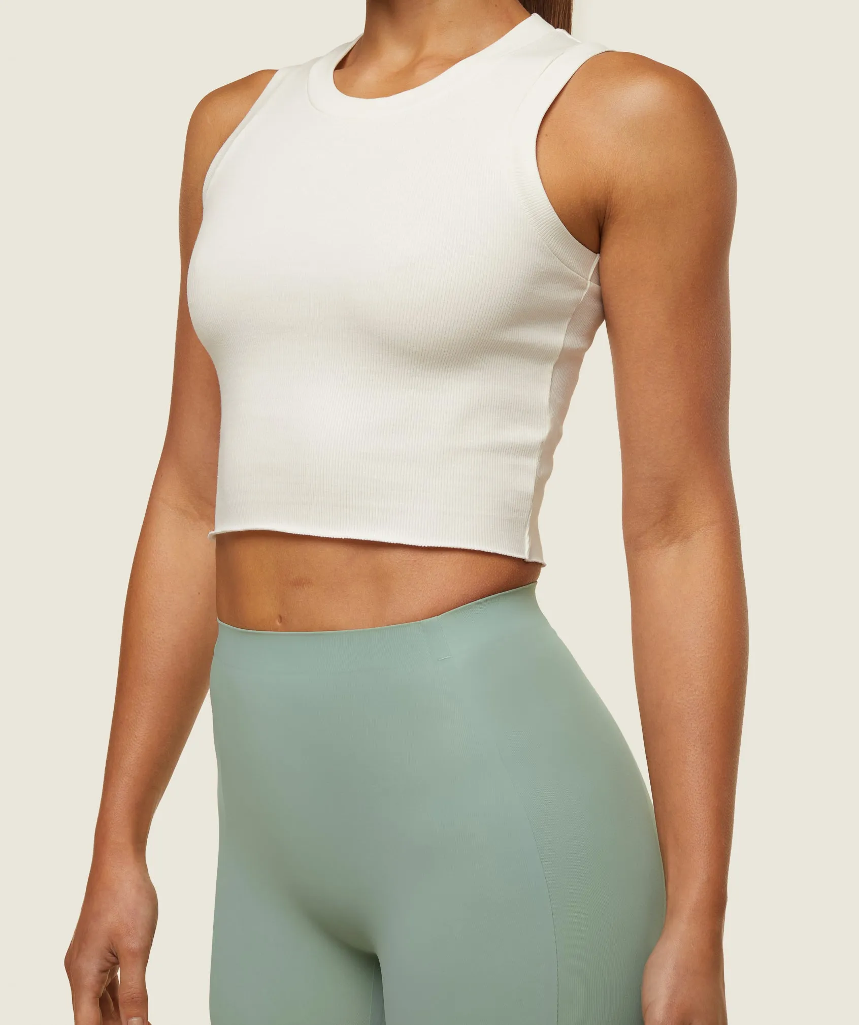 Gymshark everywear Ribbed Body Tank - Soft White