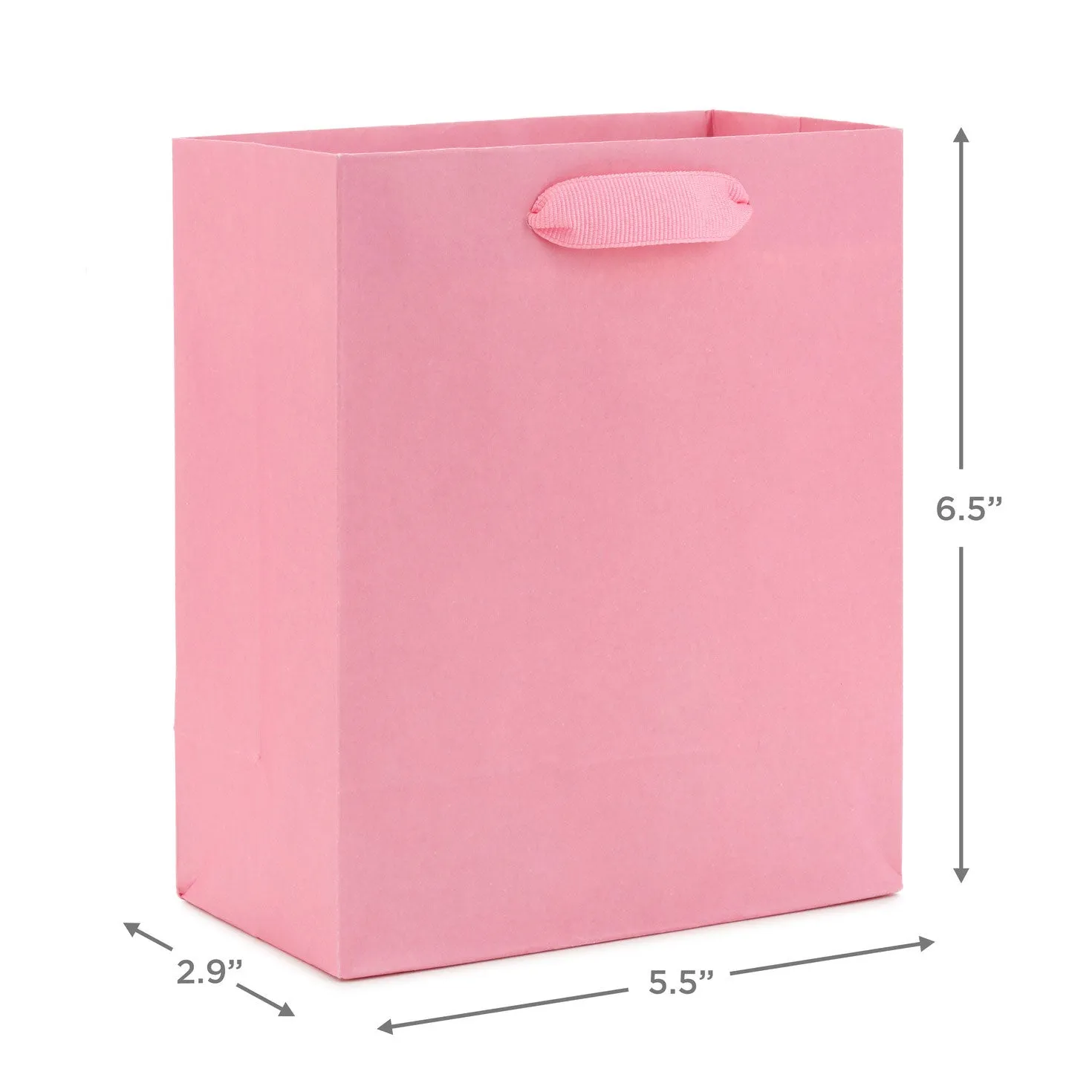 Hallmark 6.5'' Pink Small Gift Bag