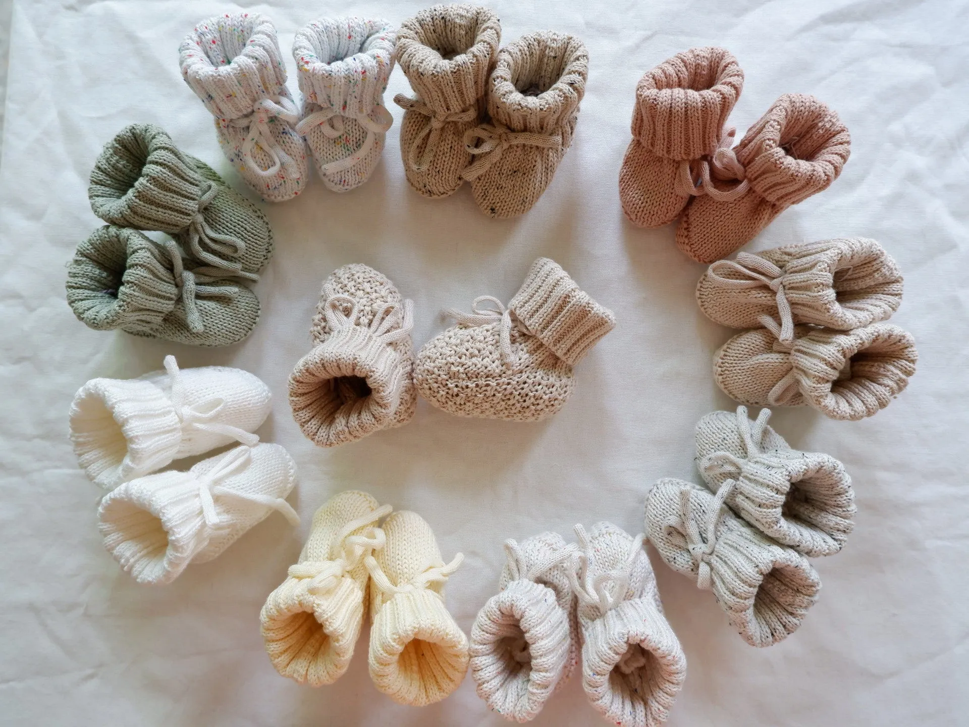 Hand Knitted Cotton Baby Socks