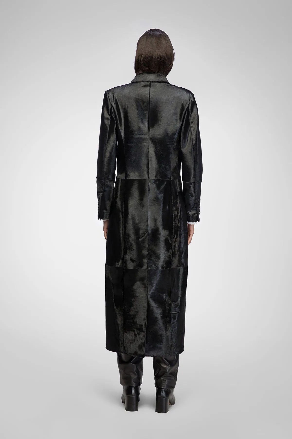 Helene - Black Shearling Coat