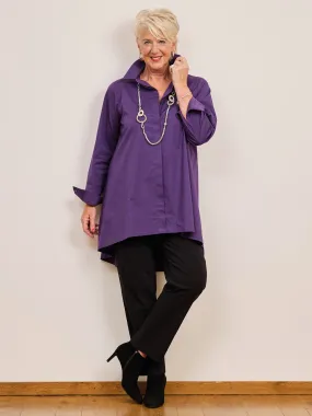 Hester Cotton Shirt - Purple