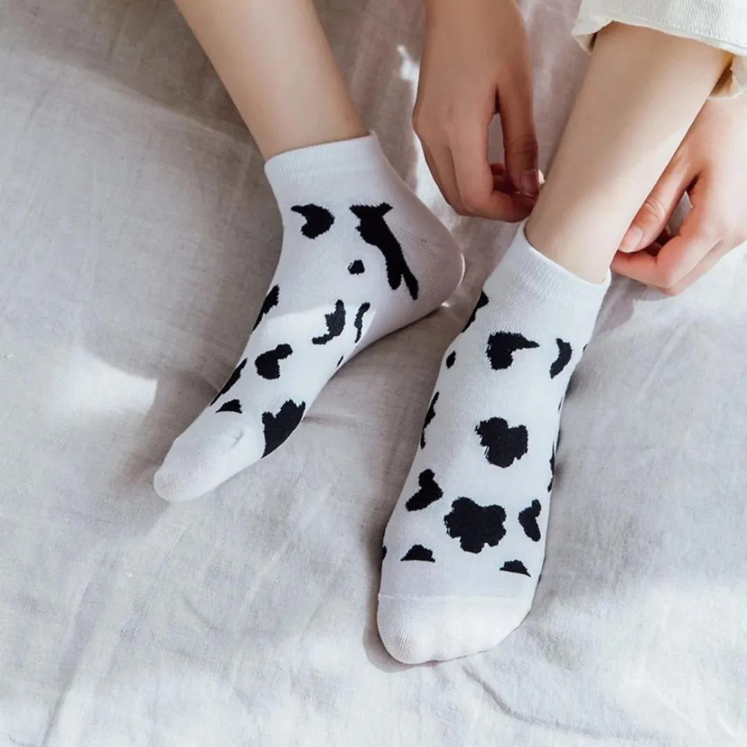 Hinz Dalmatian Ankle Sneaker  Socks