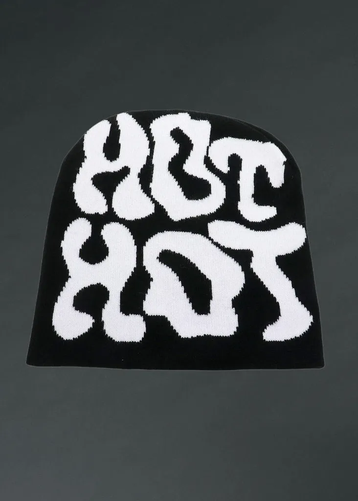 Hot Hot Black and White Beanie Hat