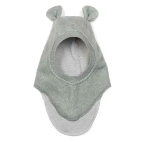 Huttelihut Plys Balaclava w. Ears Eucalyptus