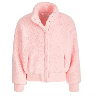 Jou Jou Big Girls Fleece Snap Jacket