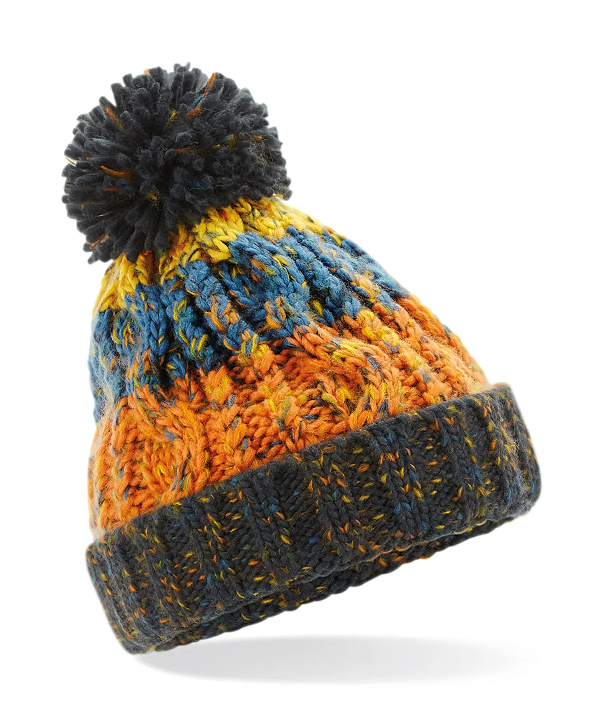 Junior Beechfield Corkscrew Pom Pom Beanie