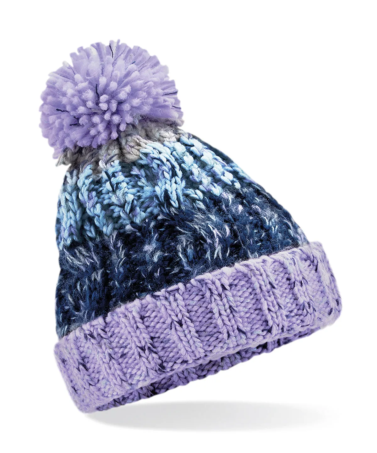 Junior Beechfield Corkscrew Pom Pom Beanie