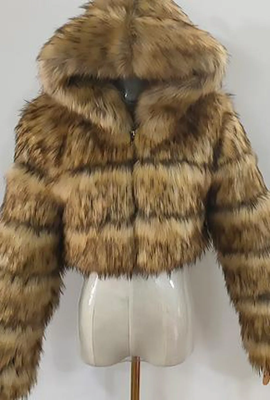 KAYLI - BOLERO HOODED FUR JACKET