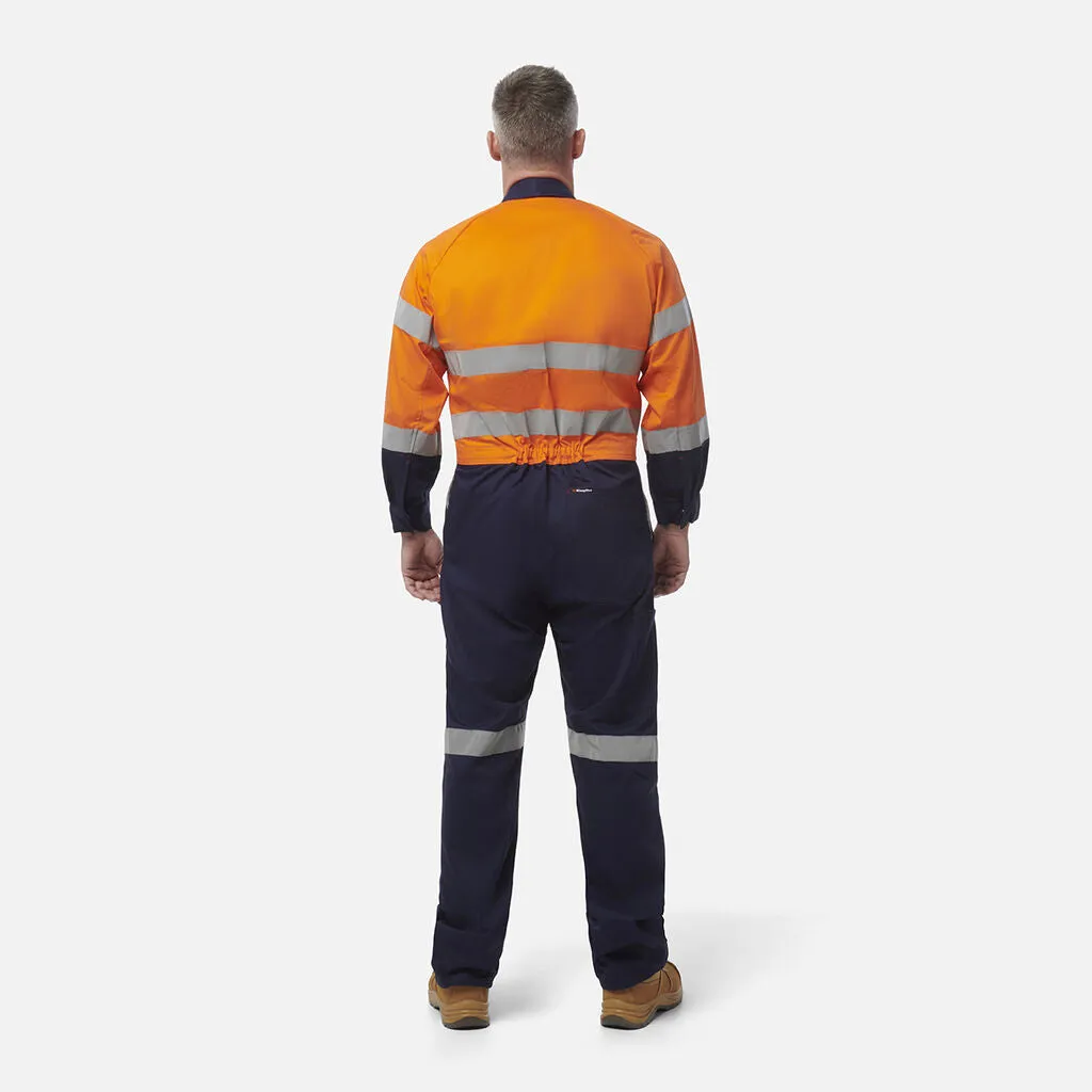 King Gee Originals Hi-Vis Reflective Two Tone Drill Work Overalls (K51525)