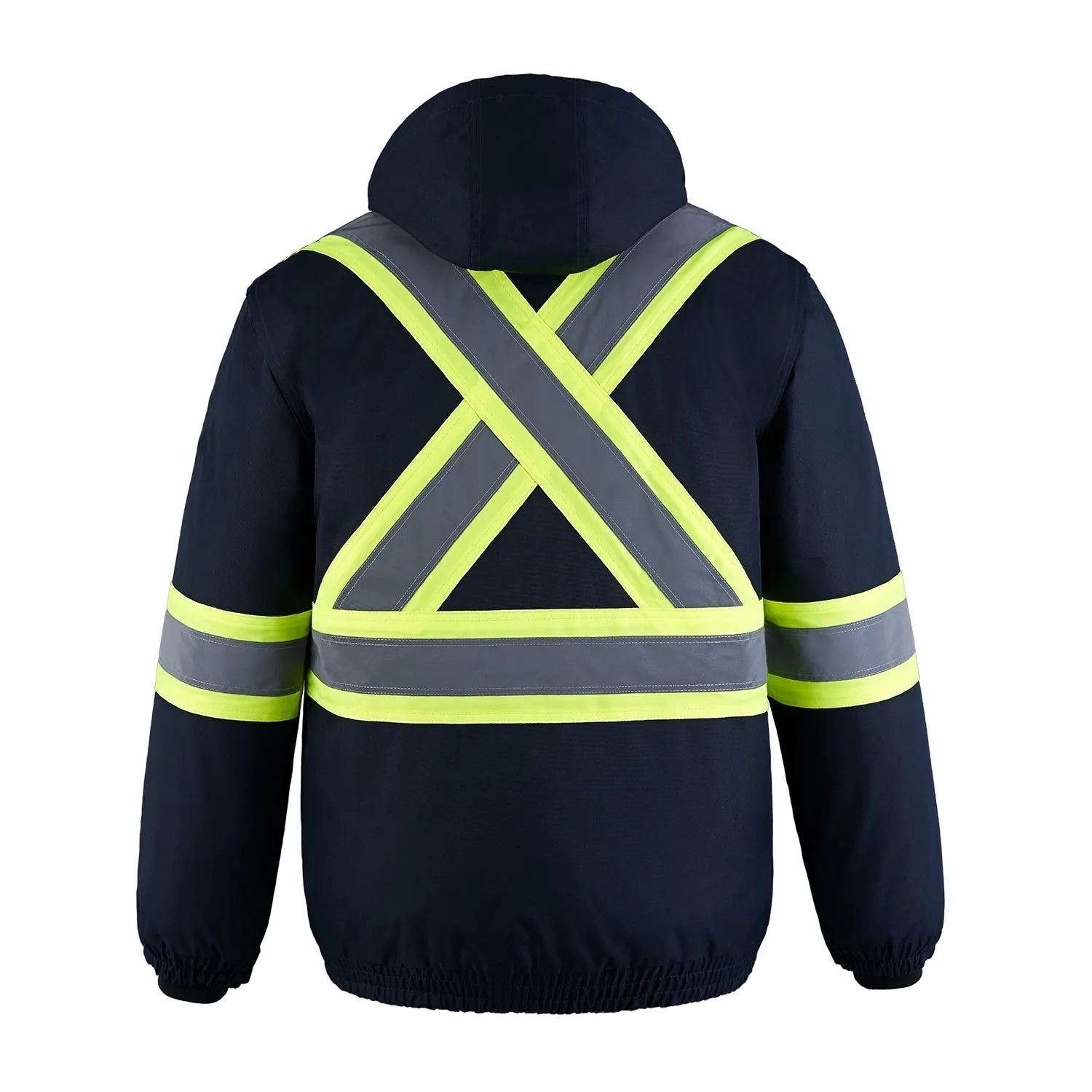 L01277 - Peterbuilt - Hi-Vis 3 in 1 Bomber Jacket w/ Detachable Hood