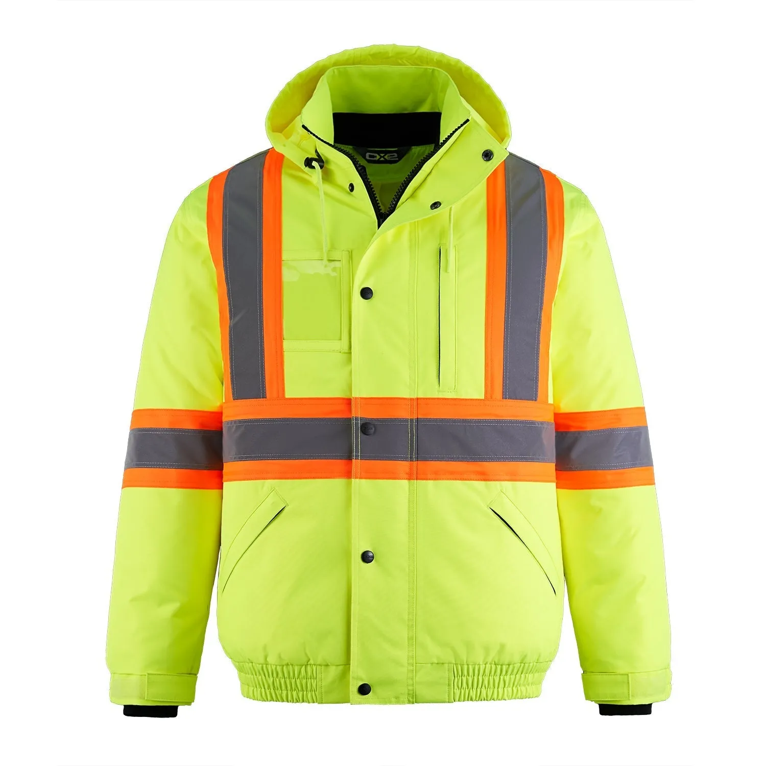 L01277 - Peterbuilt - Hi-Vis 3 in 1 Bomber Jacket w/ Detachable Hood