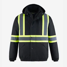 L01277 - Peterbuilt - Hi-Vis 3 in 1 Bomber Jacket w/ Detachable Hood