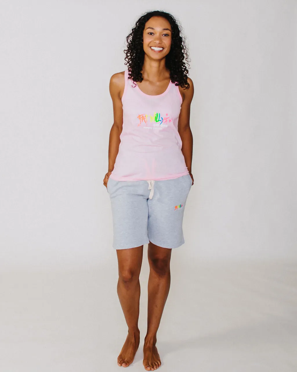 Ladies Vest Baby Pink