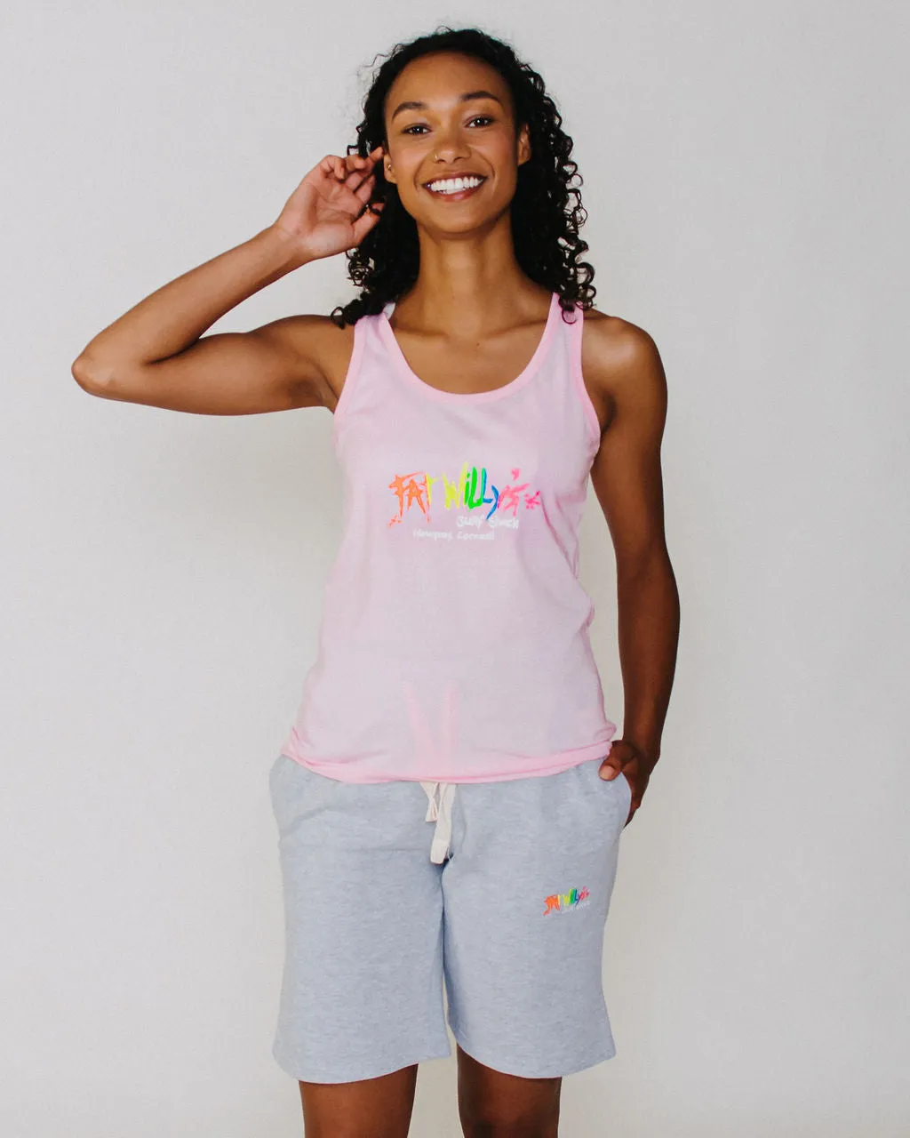 Ladies Vest Baby Pink