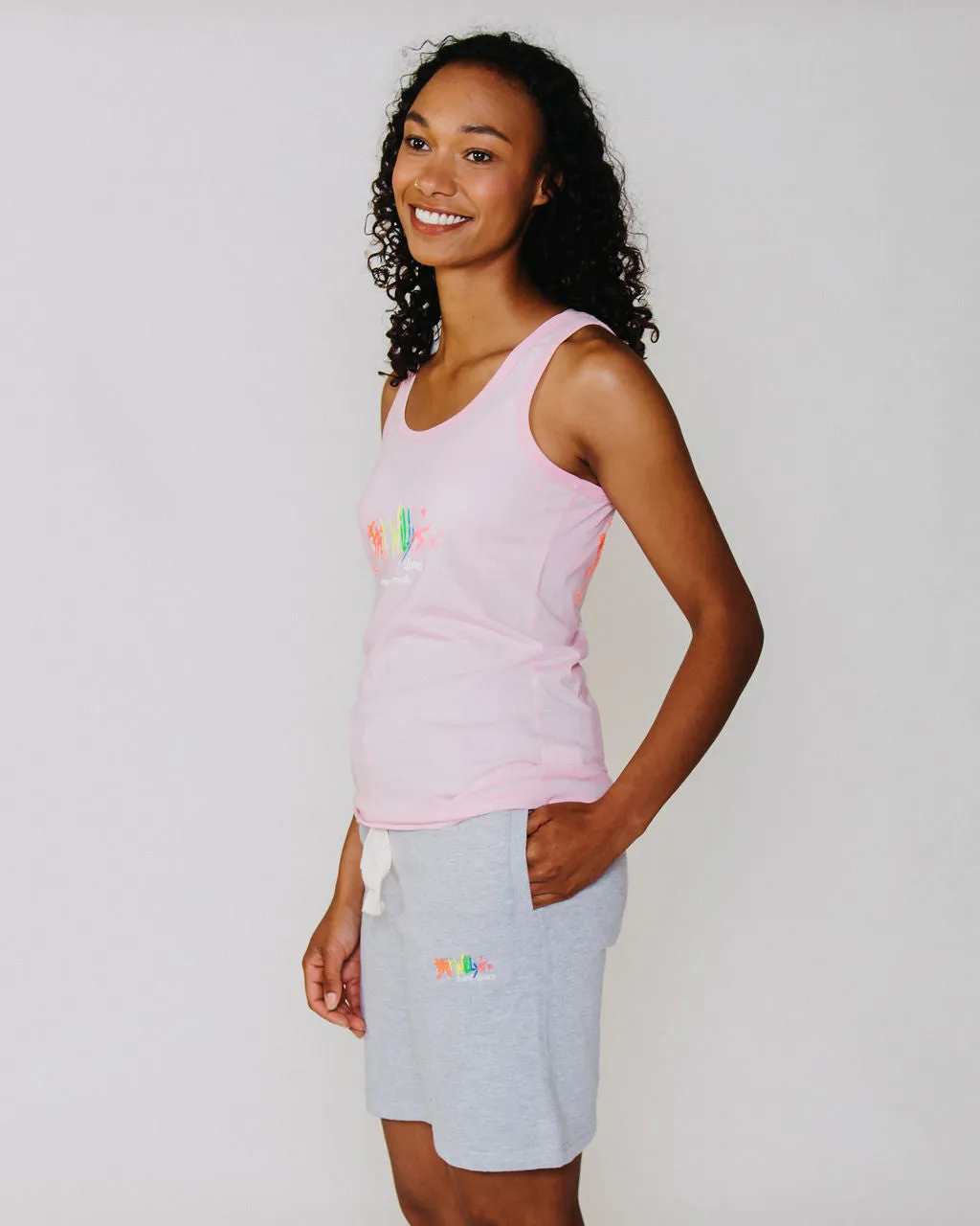 Ladies Vest Baby Pink