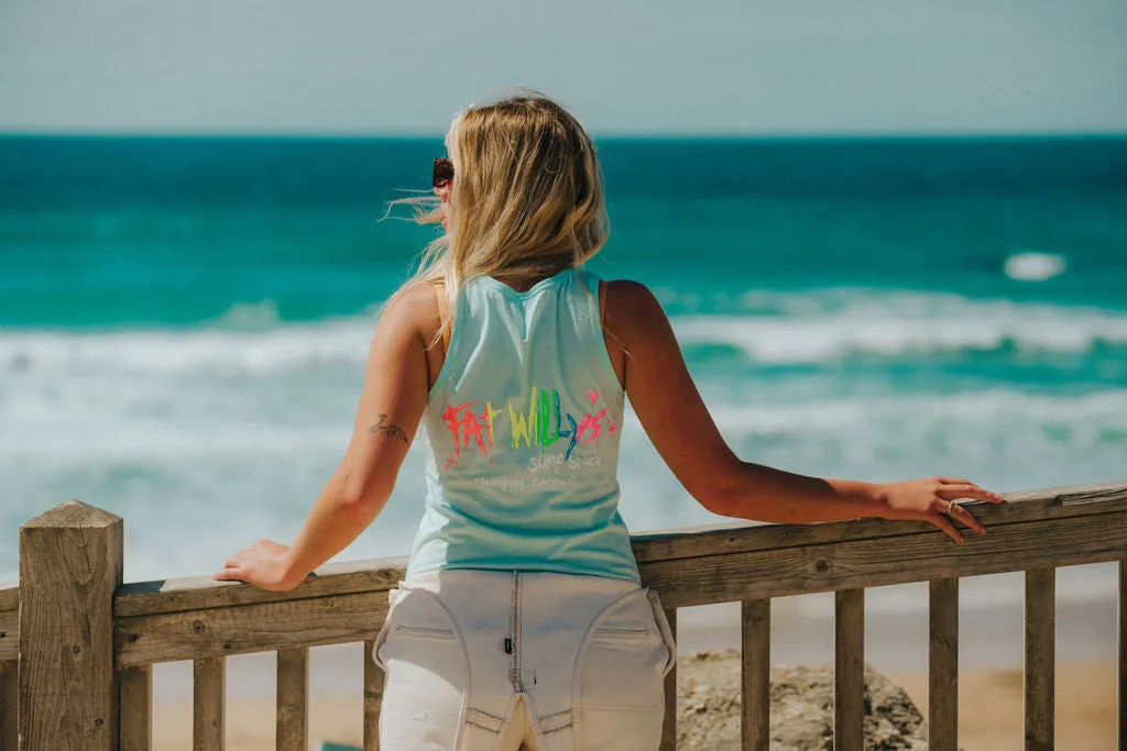 Ladies Vest Caribbean Blue