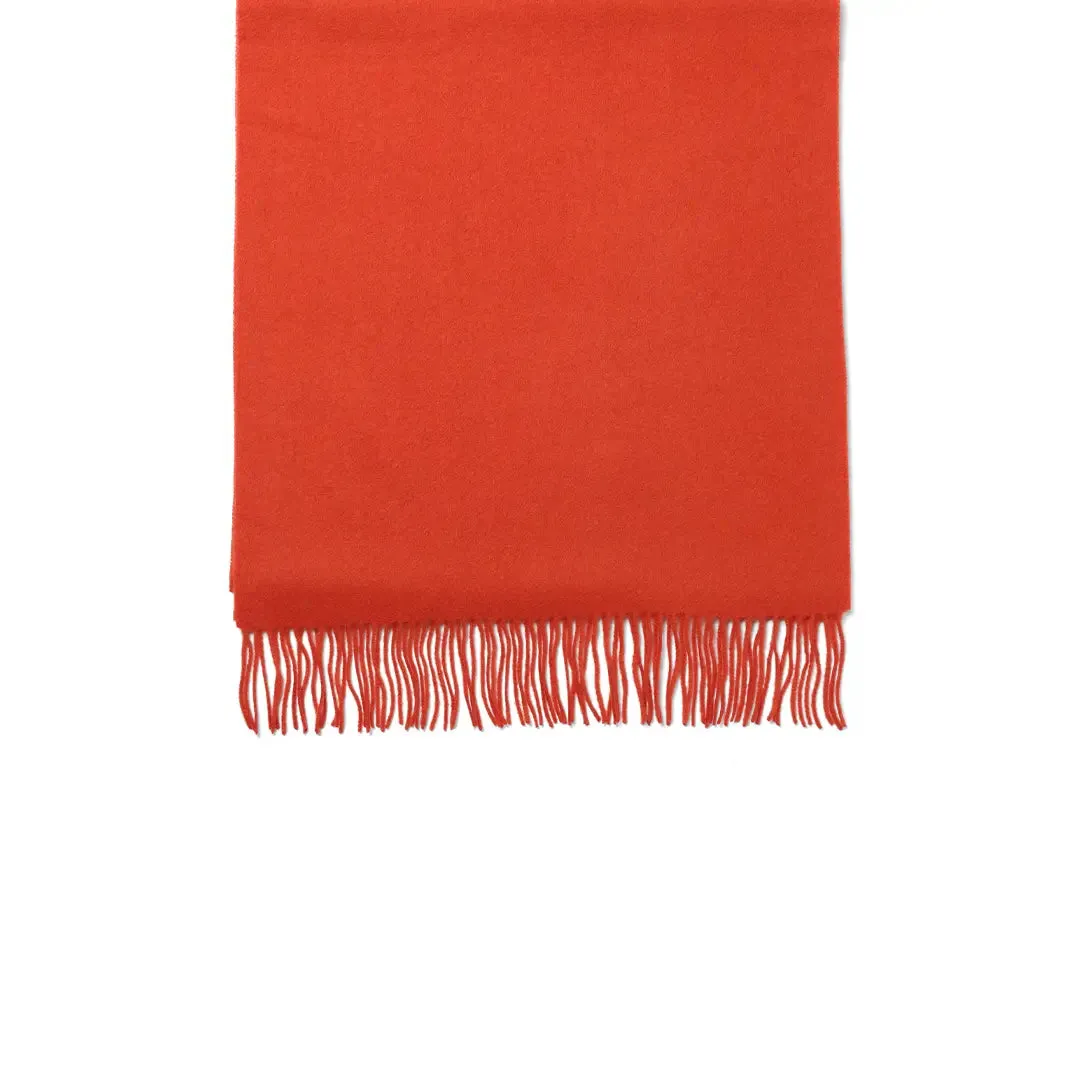 Lambswool Ladies Scarf - Orange by Failsworth