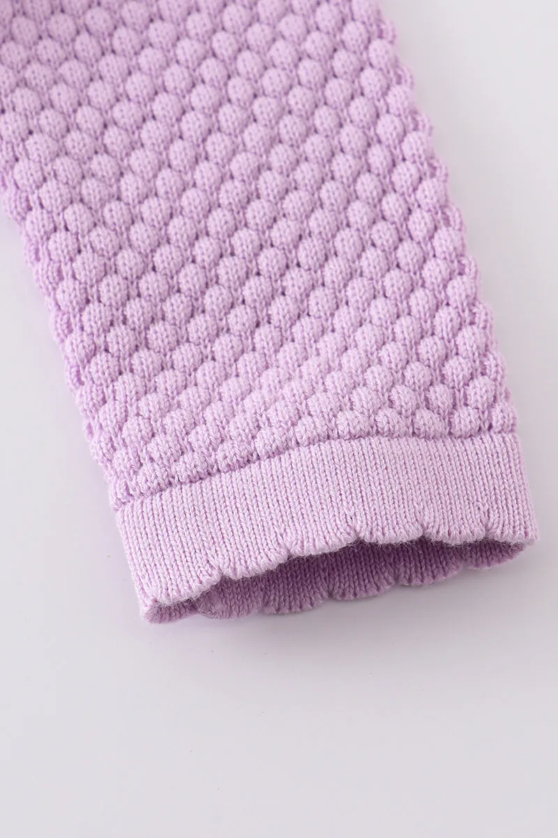 Lilac buttons sweater-baby