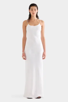 Linen Slip Dress - Off White