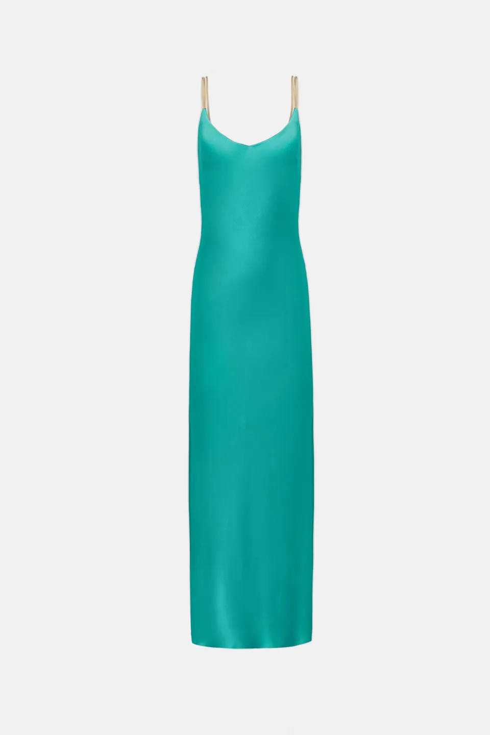 Liquid Chain Slip Dress - Lagoon