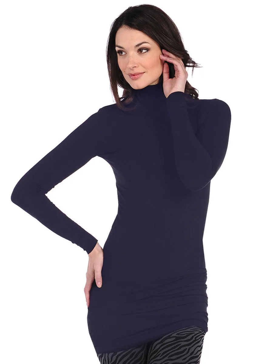 Long Sleeve Mock Tunic Slip Dress - FINAL SALE