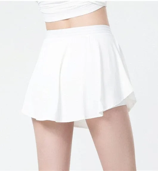 Loose Ruffled Active Skort