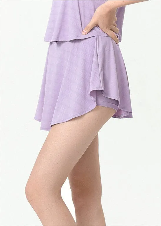 Loose Ruffled Active Skort