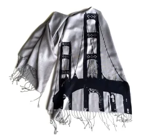 Mackinac Bridge Scarf, Bamboo Pashmina