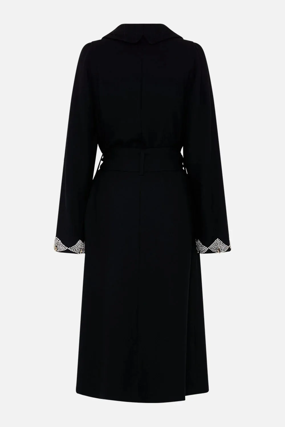 Magic In The Manuscripts Quilted Collar Wool Coat